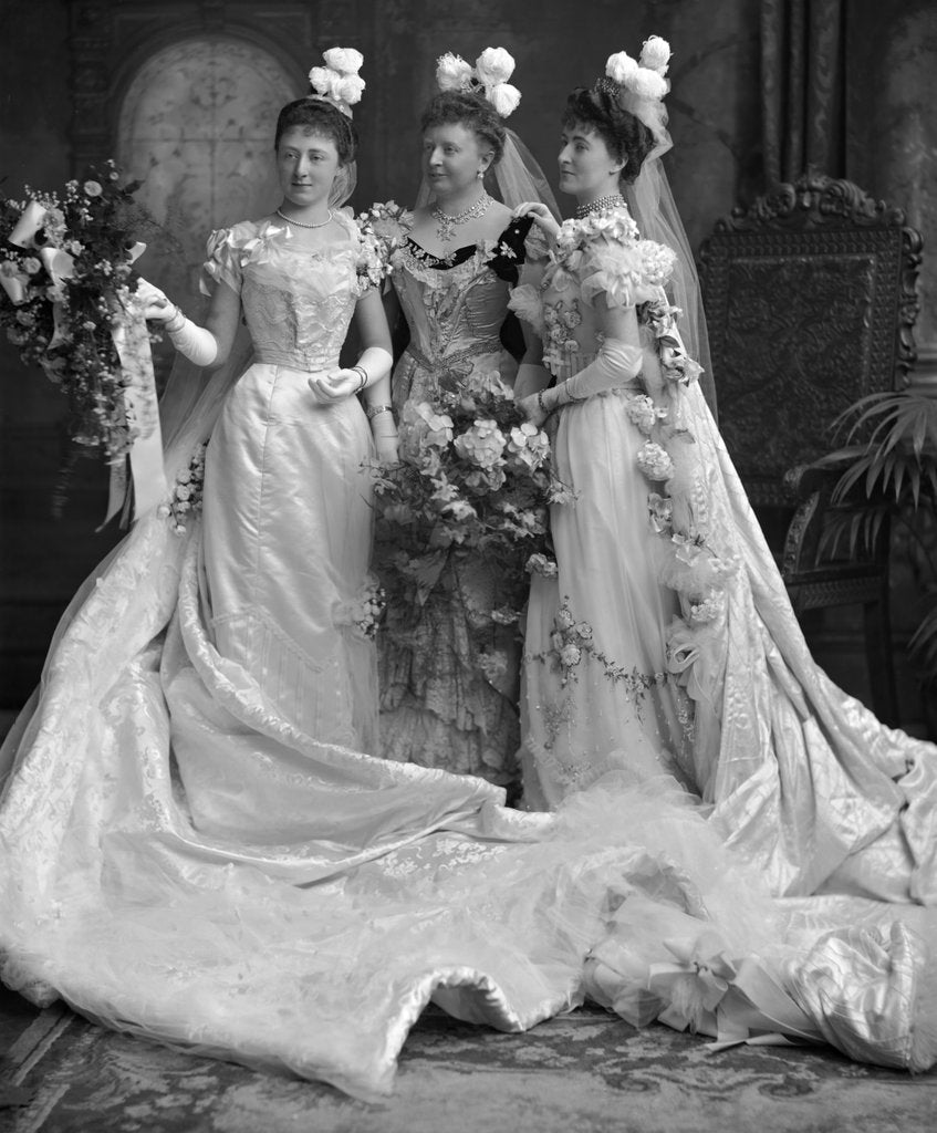 Detail of Lady Darell, her daughter Miss Dorothy Darell and Mrs. Howard C. Jobson by Lafayette Portrait Studios
