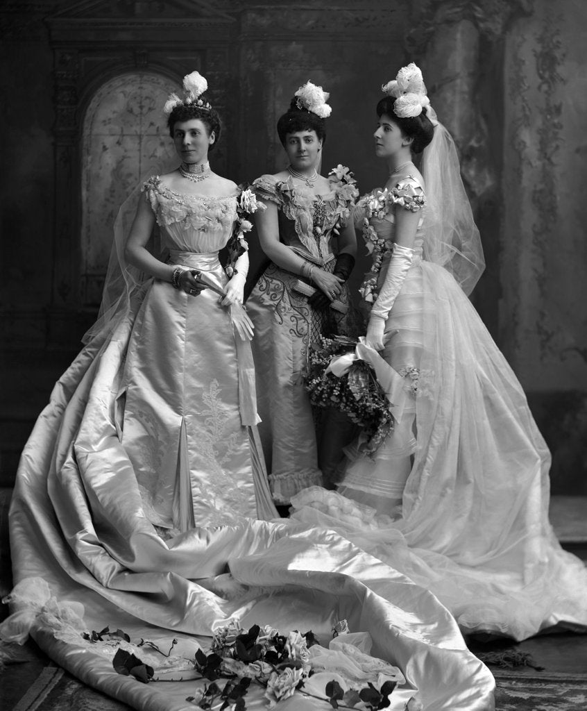 Detail of Lady Salusbury-Trelawny and her daughters by Lafayette Portrait Studios