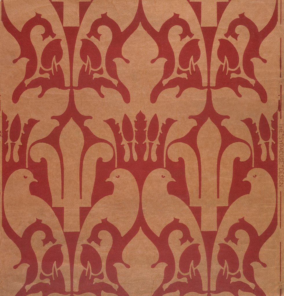 Detail of Portion of wallpaper The Syracuse by C.F.A. Voysey