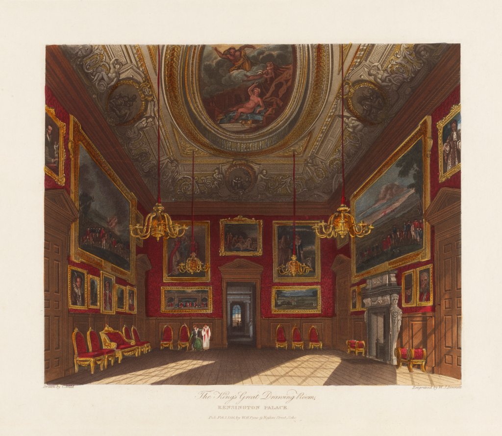 Detail of View of the King's Great Drawing Room by William Kent
