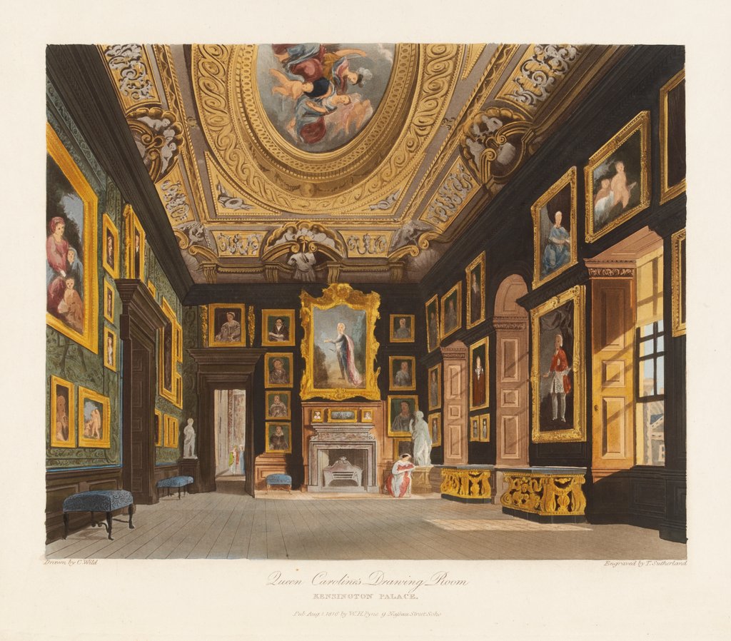 Detail of View of Queen Caroline's Drawing Room by William Kent