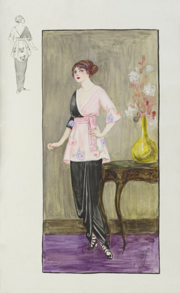 Detail of Paul Poiret's Sorbet gown by Anonymous