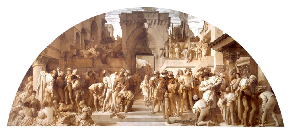 Detail of The Arts of Industry as Applied to War by Frederick Leighton