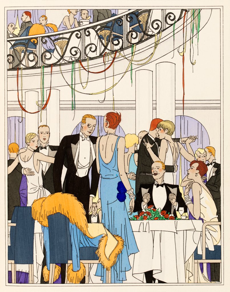 Detail of Cocktail Party and Dance by Anonymous