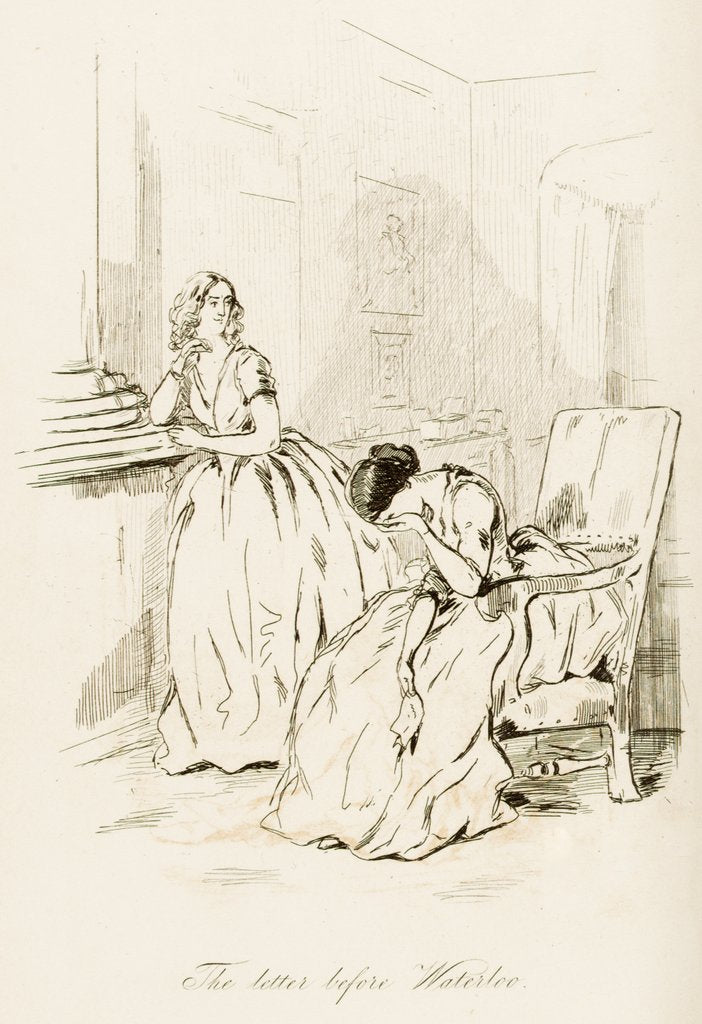Detail of The Letter before Waterloo by William Makepeace Thackeray