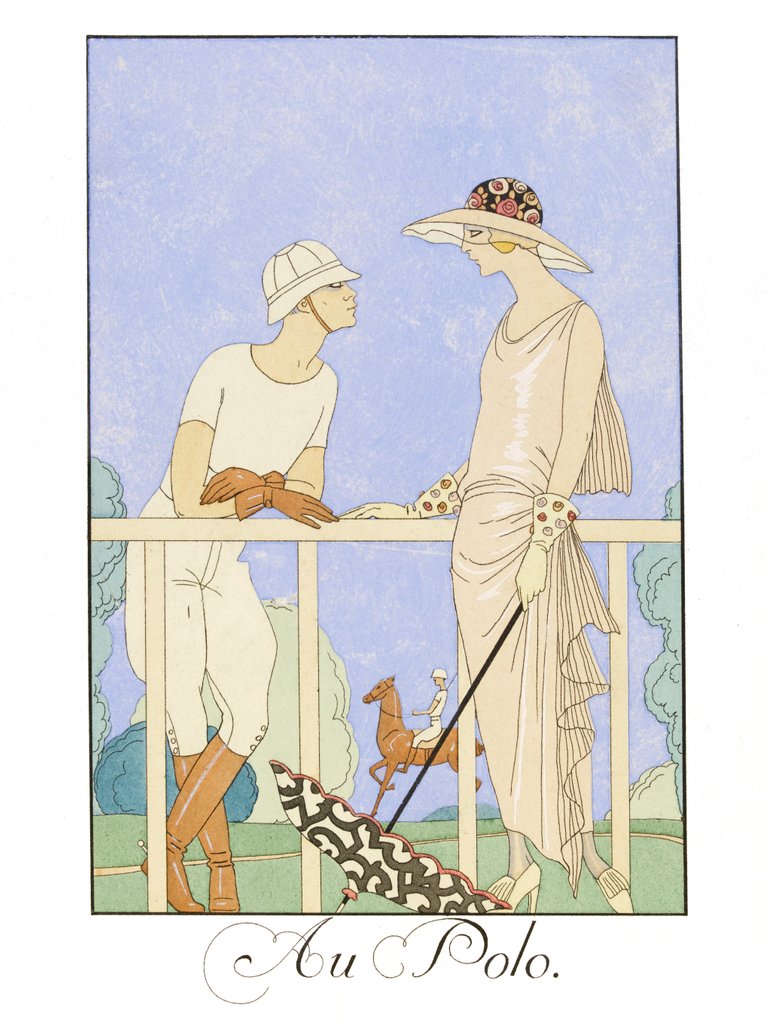Detail of Au Polo by Georges Barbier