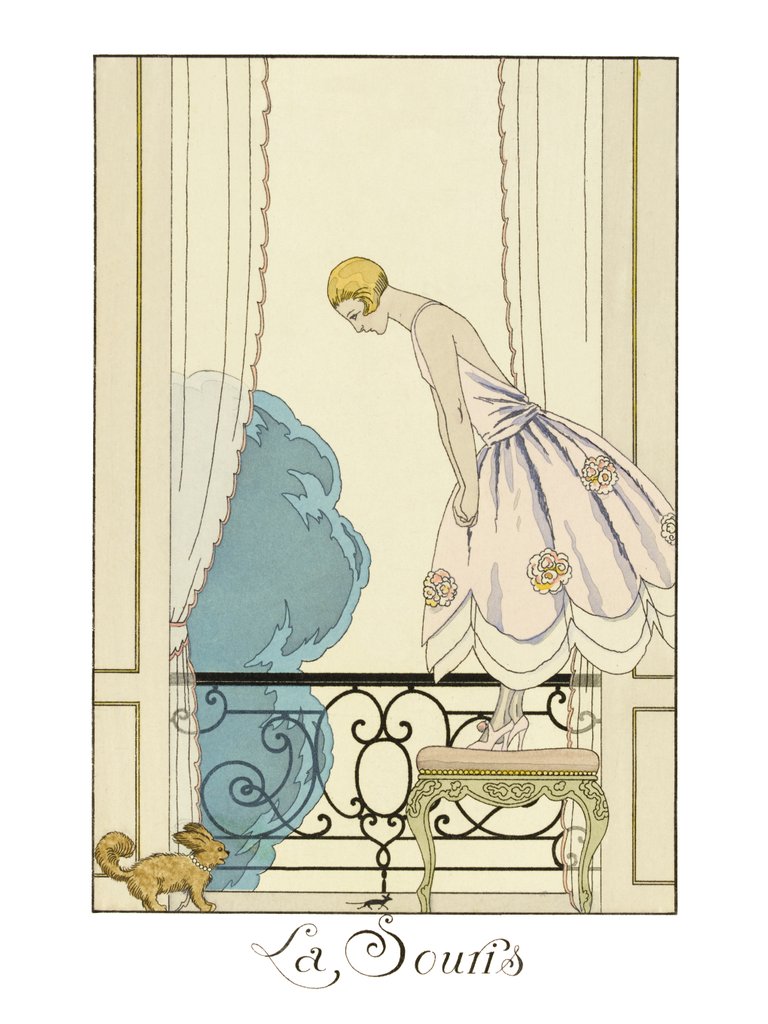 Detail of La Souris by Georges Barbier