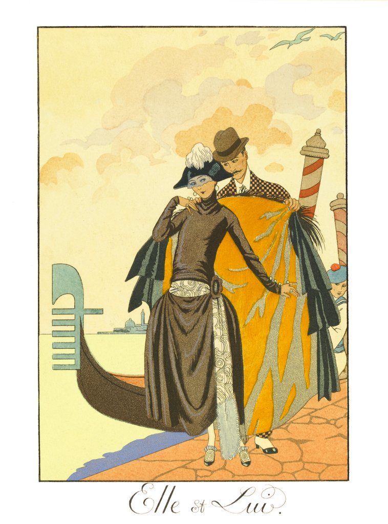 Detail of Elle et Lui by Georges Barbier