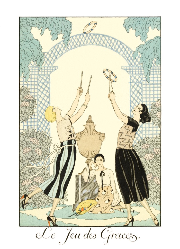 Detail of Le Jeu des Graces by Georges Barbier