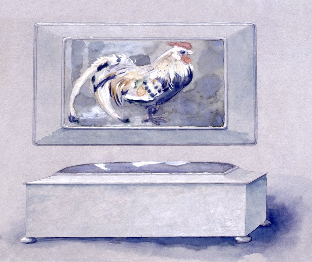 Detail of Cockerel and box by Charles Robert Ashbee