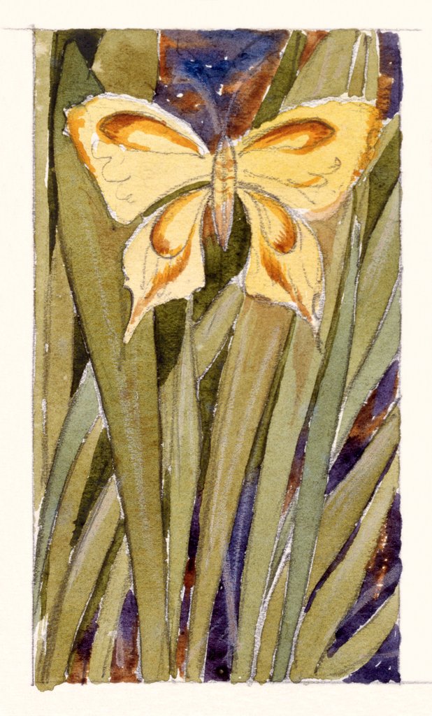 Detail of Yellow Butterfly by Anonymous