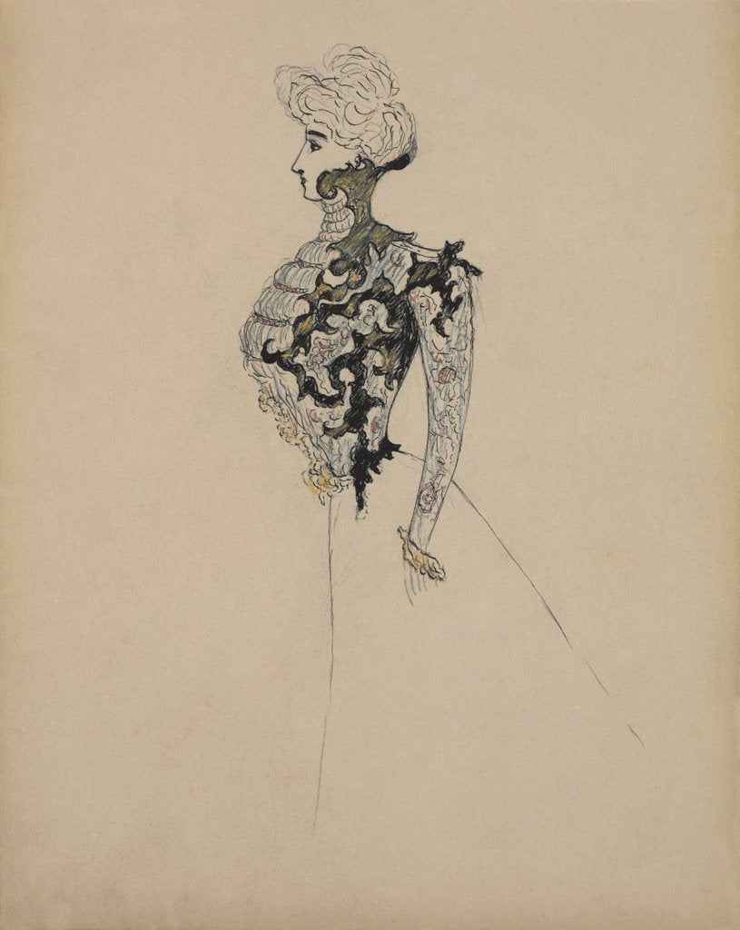 Detail of Bodice design by Anonymous