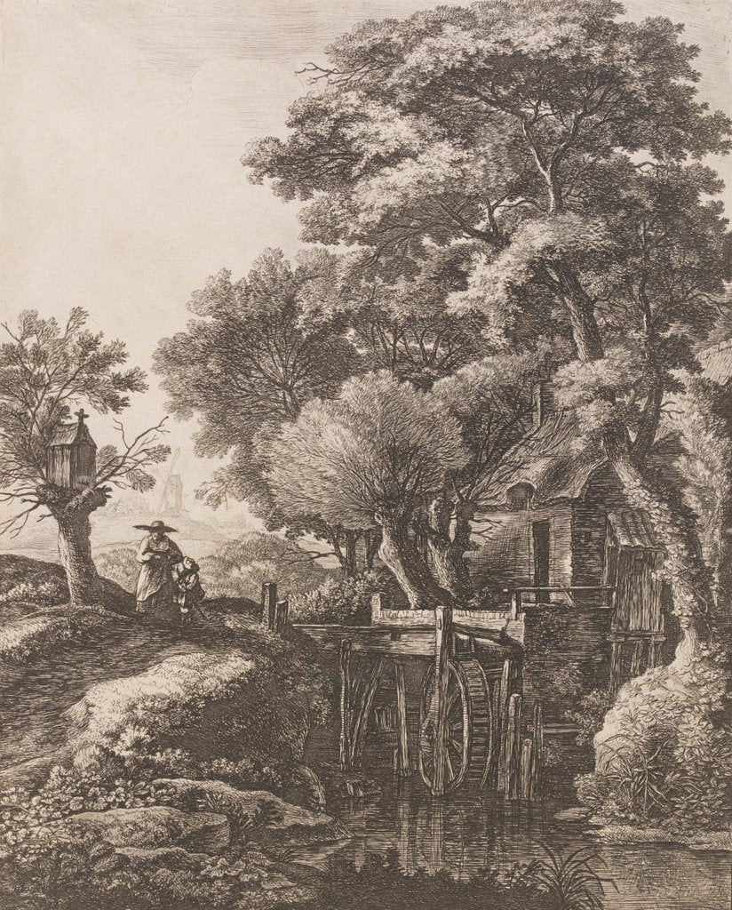 Detail of The Mill by Antonie Waterloo