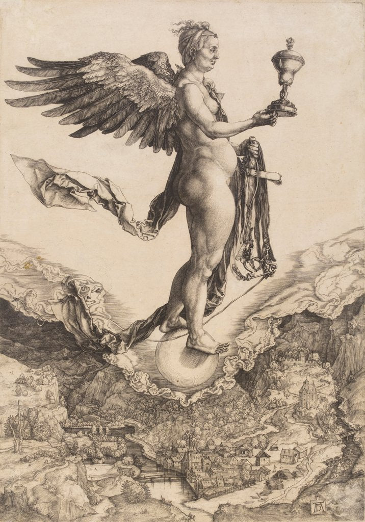 Detail of Nemesis by Albrecht DŸrer