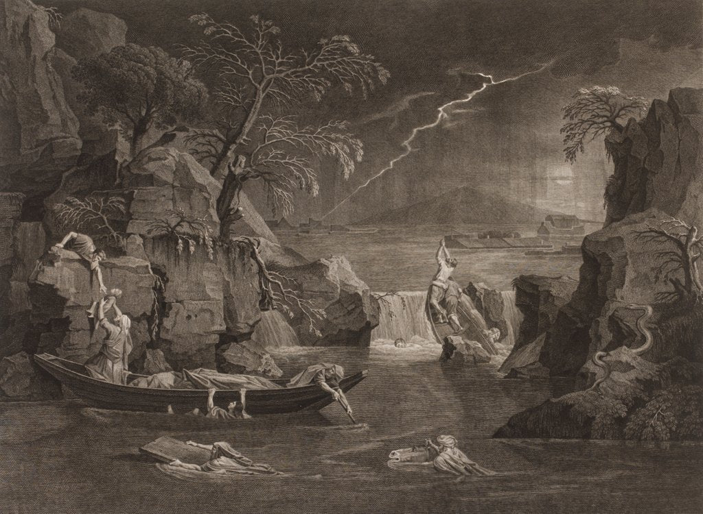 Detail of The Deluge by Pierre Laurent