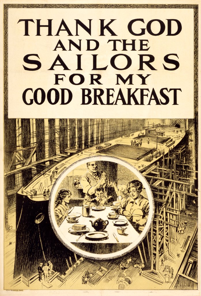 Detail of Thank God And the Sailors For My Good Breakfast by Anonymous