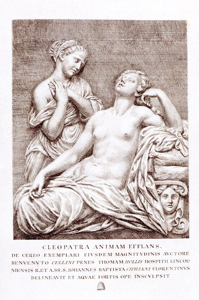 Detail of The Death of Cleopatra or Cleopatra Animam Efflans by Giovanni Battista Cipriani
