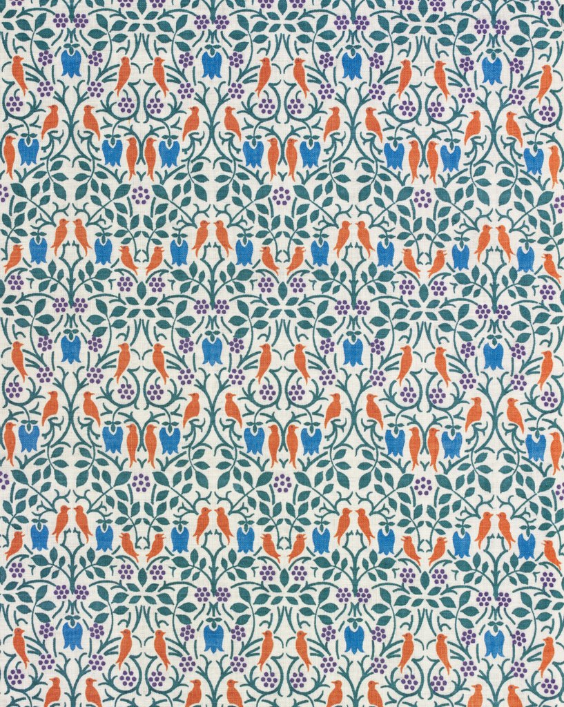 Detail of Cockpen furnishing fabric by C.F.A.Voysey