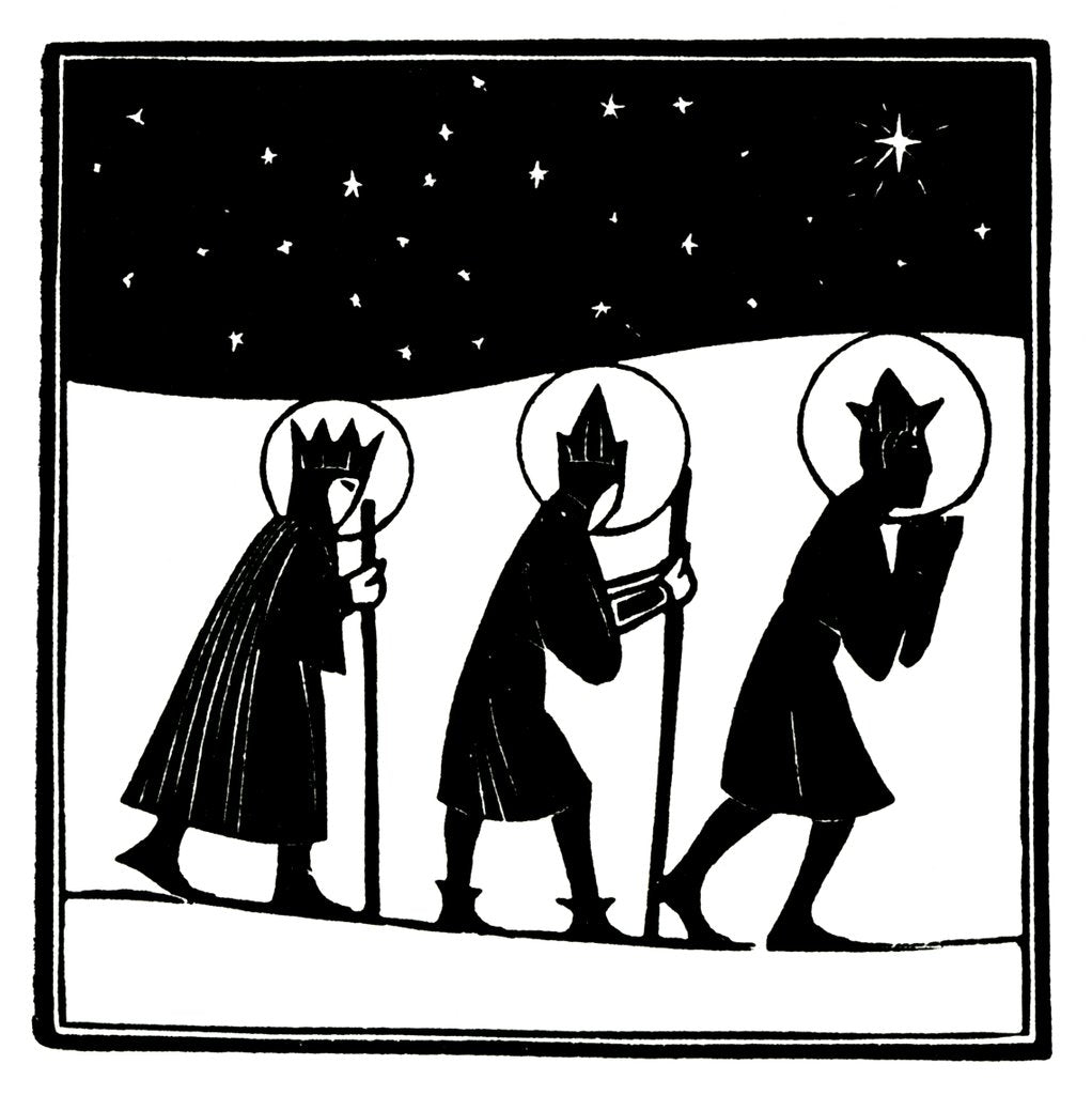 Detail of Three Kings by Eric Gill