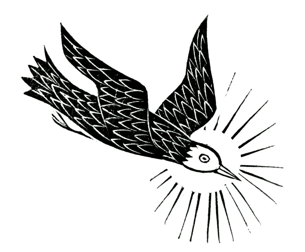 Detail of The Holy Ghost as Dove by Eric Gill