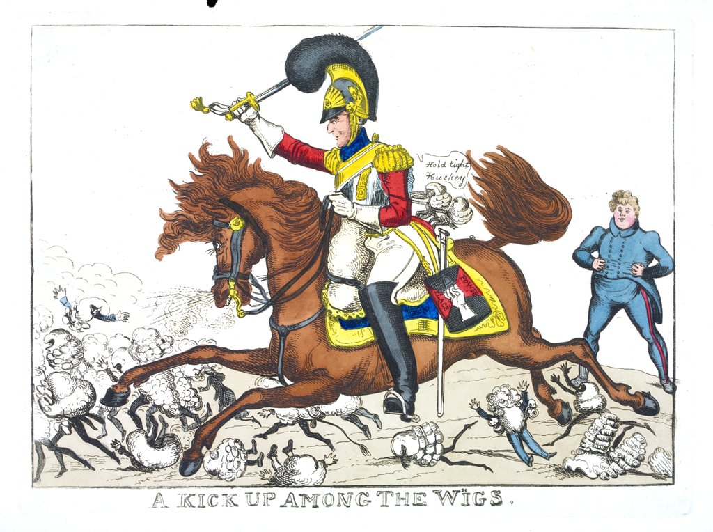 Detail of A Kick Up Among the Whigs by William Heath