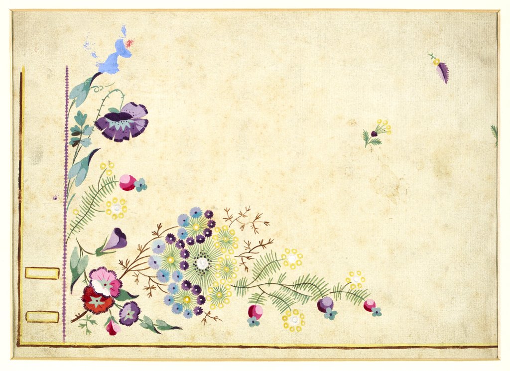 Detail of Design for embroidery on men's waistcoats by Jean Pillement