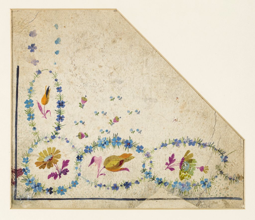 Detail of Design for embroidery on men's waistcoats by Jean Pillement