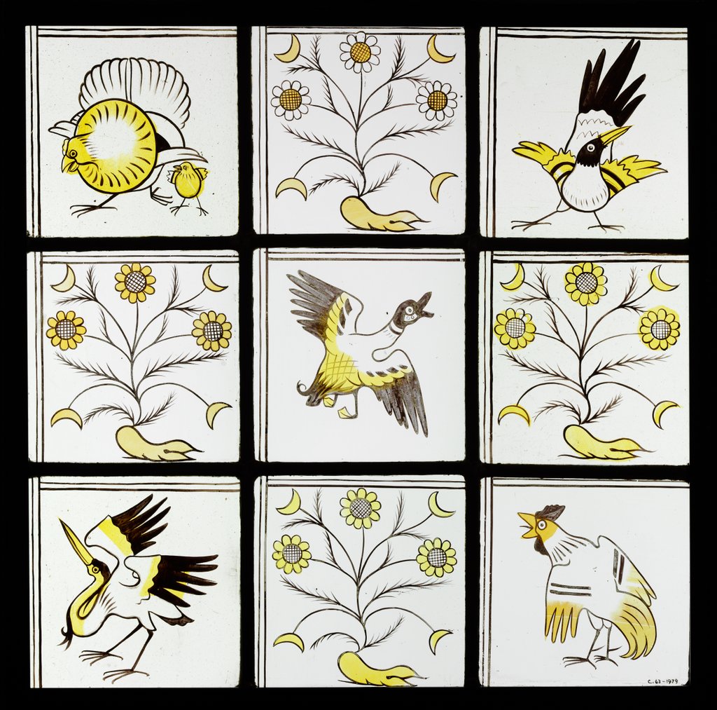 Detail of Birds and Flowers by Philip Webb