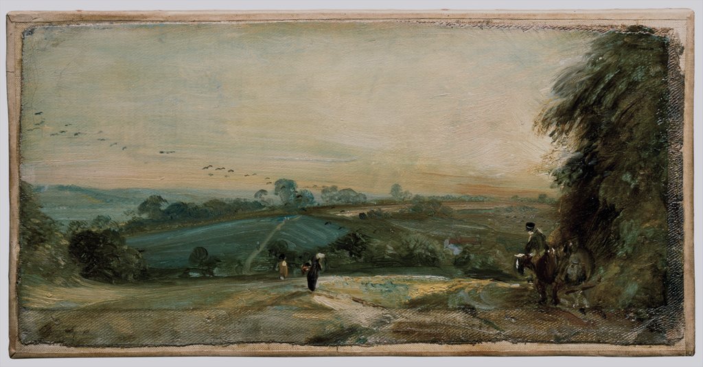 Detail of Autumnal Sunset by John Constable