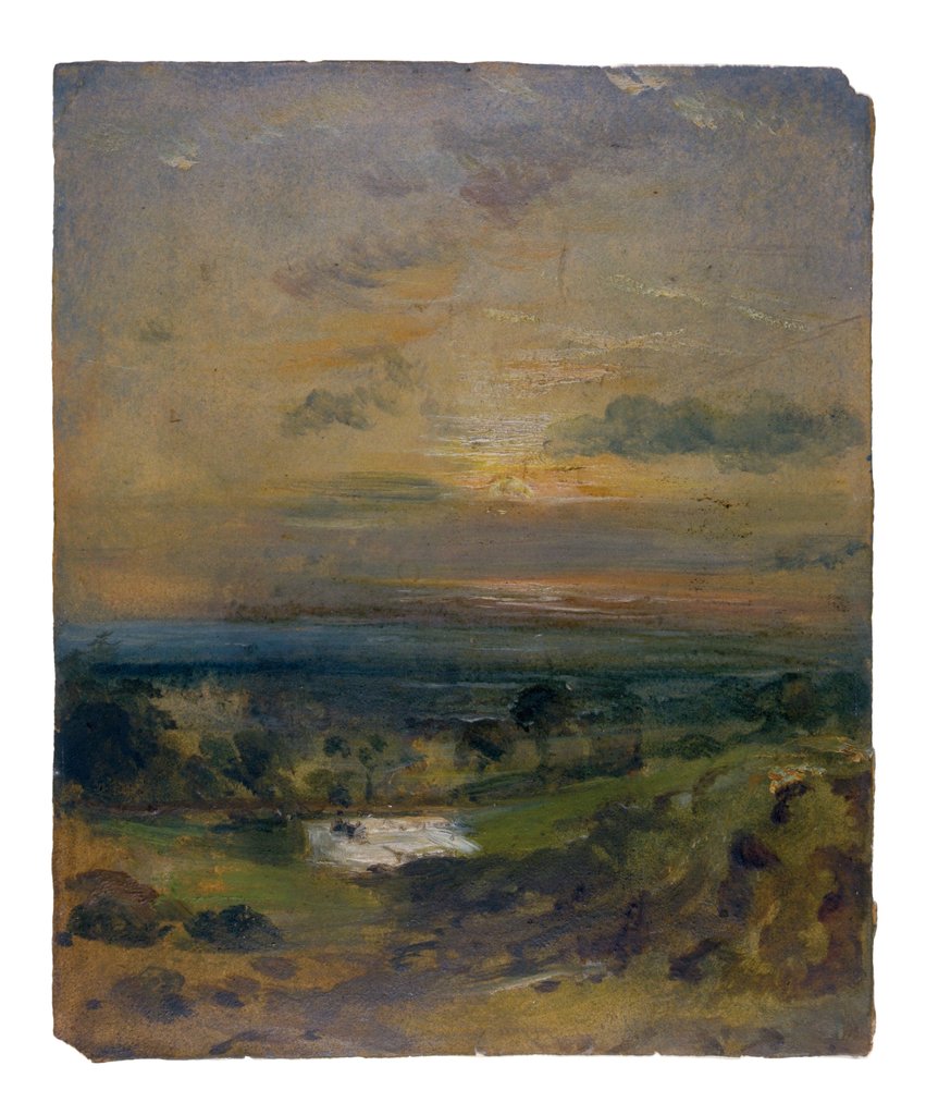 Detail of Hampstead Heath by John Constable