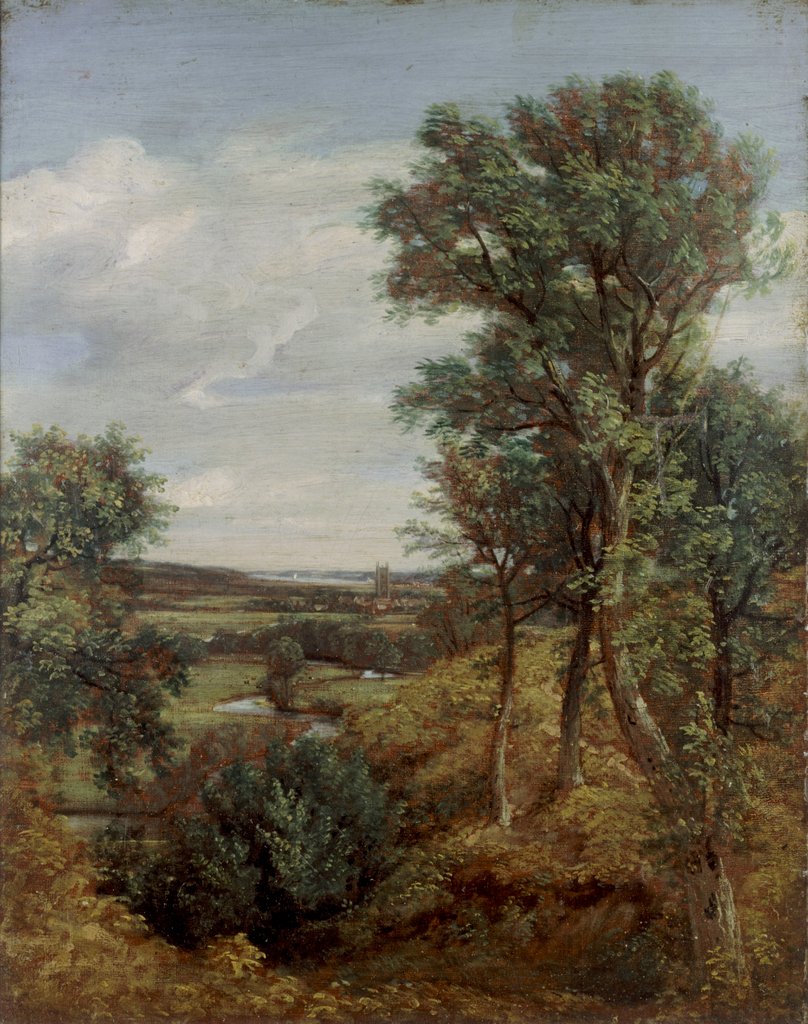 Detail of Dedham Vale from the Coombs by John Constable