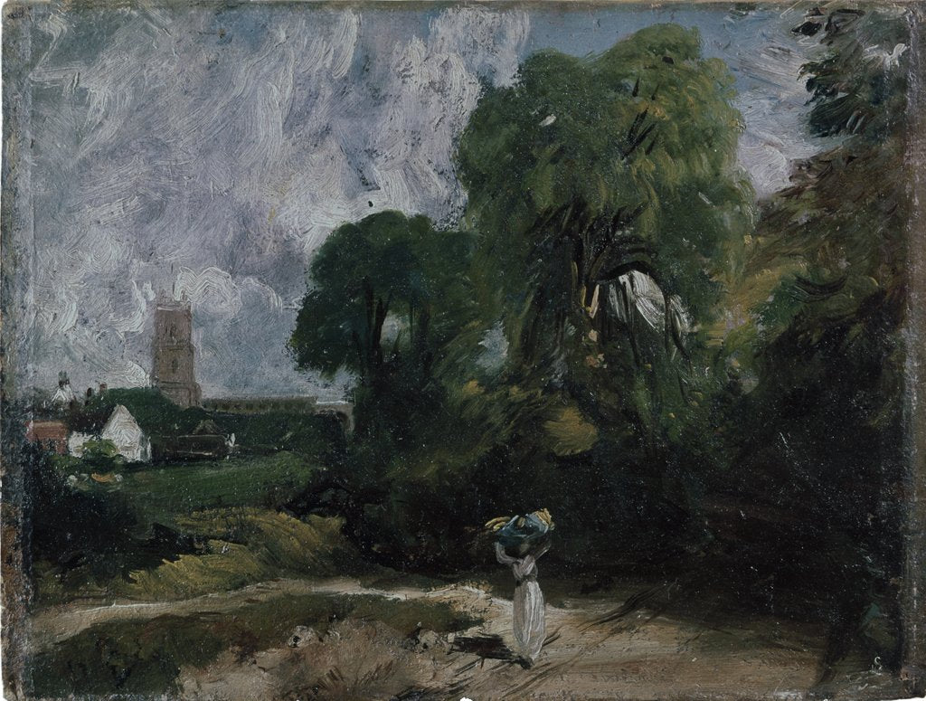 Detail of Stoke-by-Nayland by John Constable