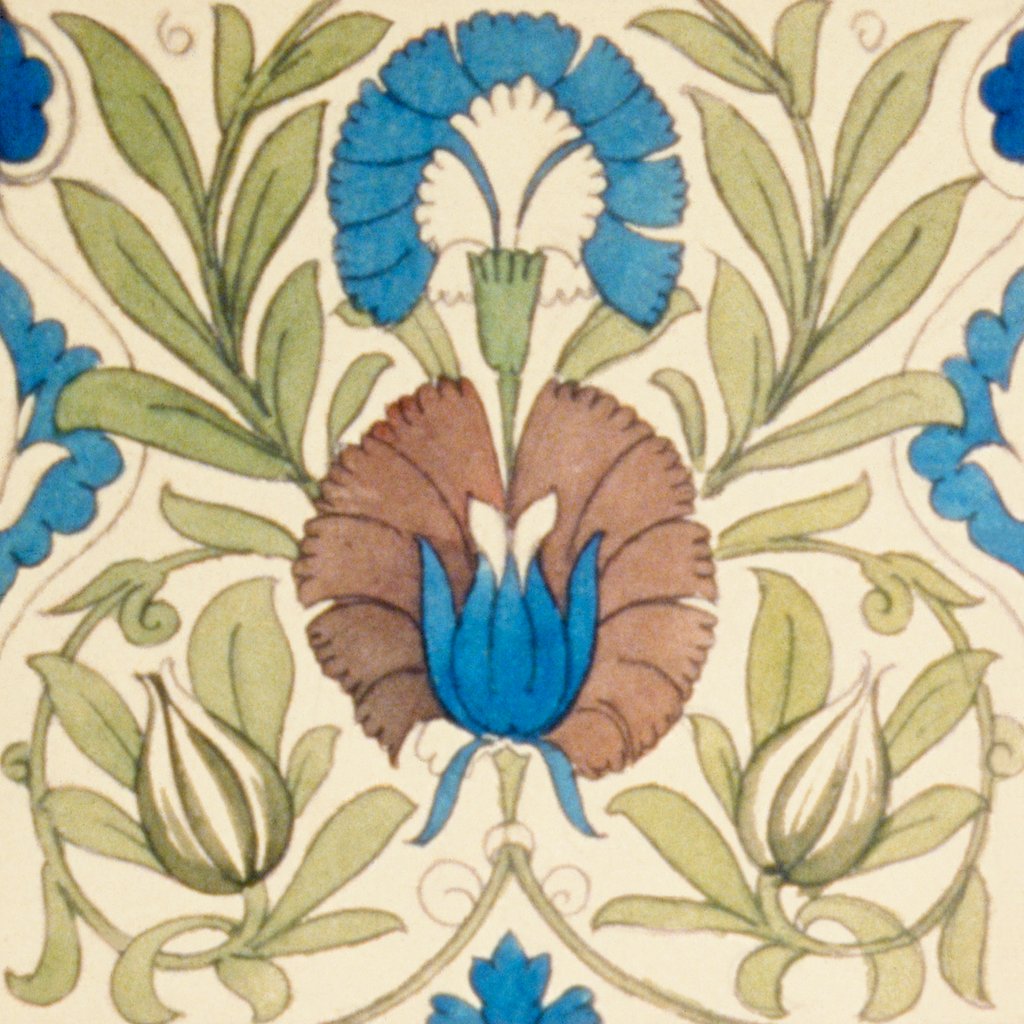 Detail of Design of tile by William de Morgan
