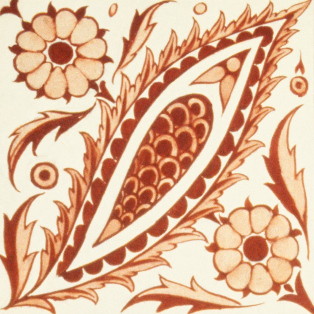 Detail of Design of tile by William de Morgan
