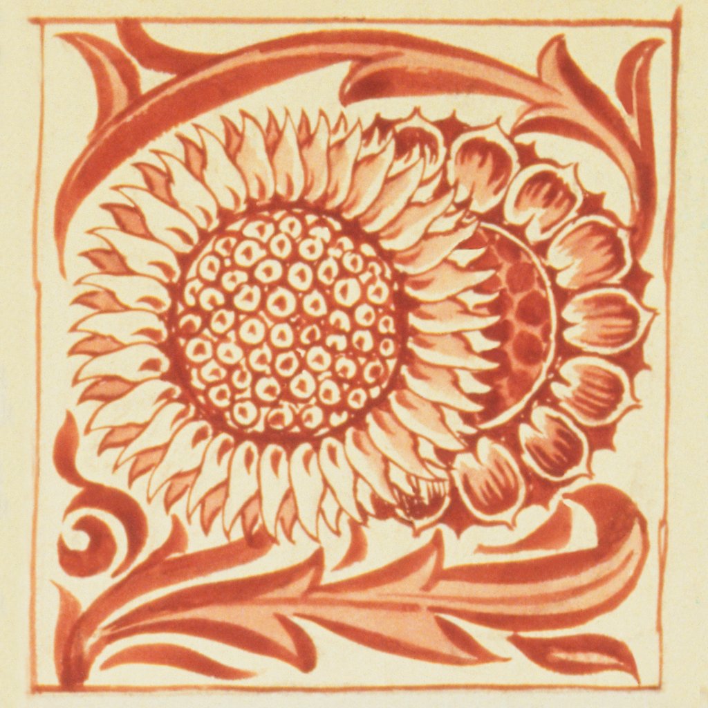 Detail of Design of tile by William de Morgan