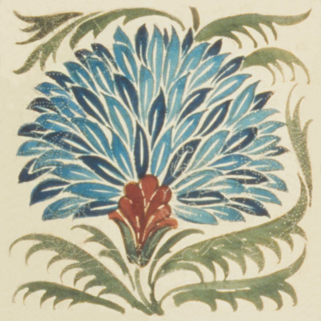 Detail of Design of tile by William de Morgan