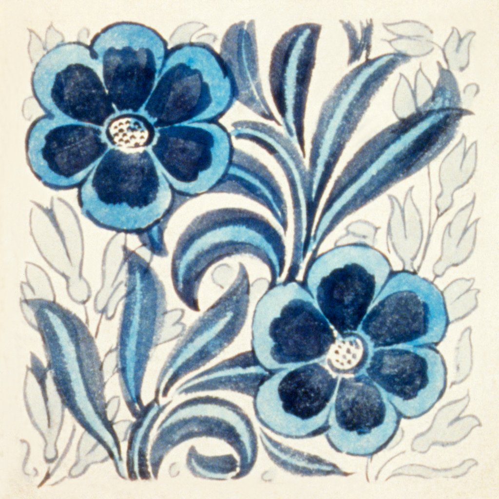 Detail of Design of tile by William de Morgan