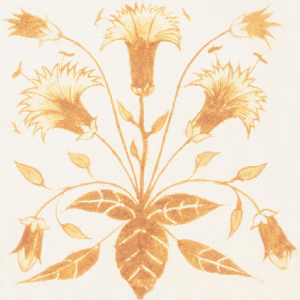 Detail of Design of tile by William de Morgan