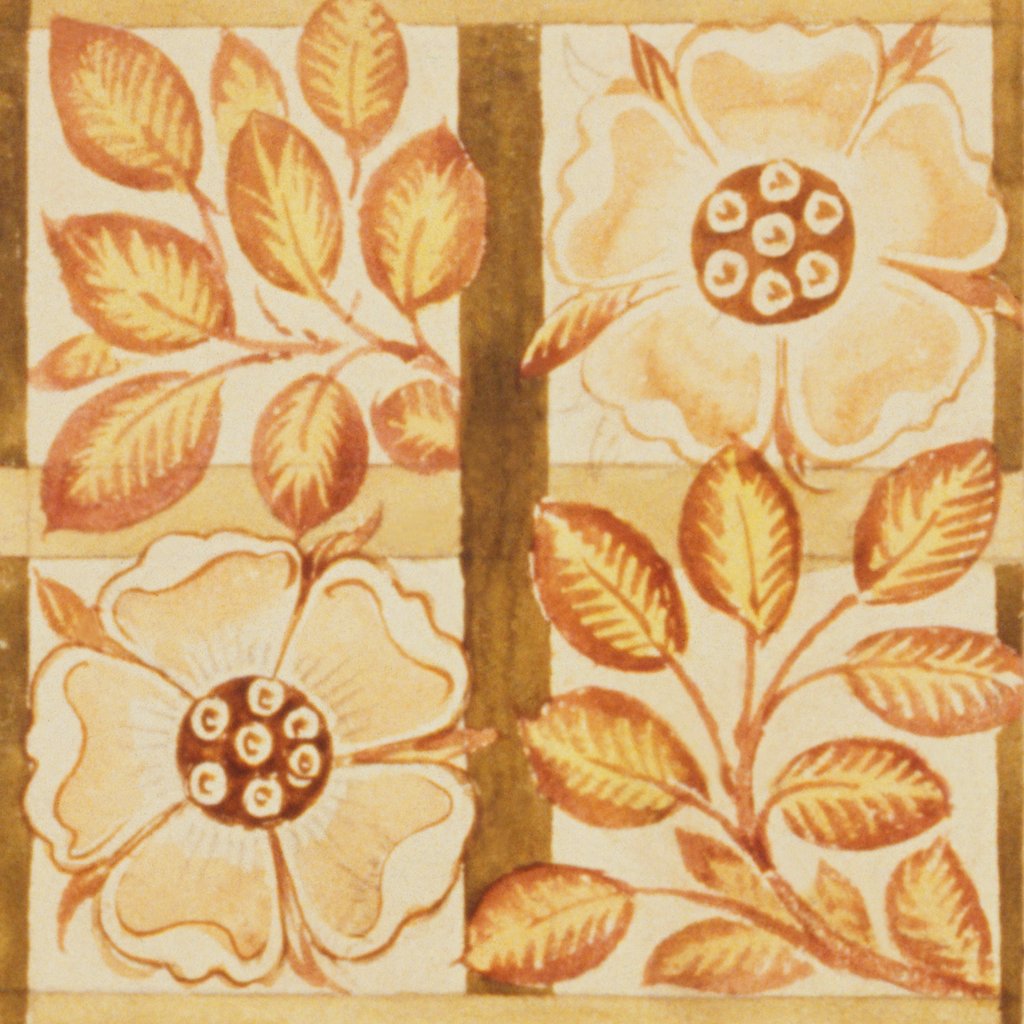 Detail of Design of tile by William de Morgan