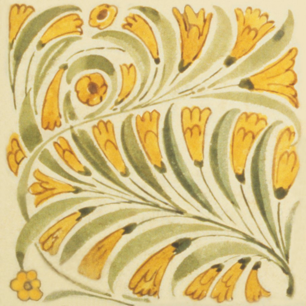 Detail of Design of tile by William de Morgan