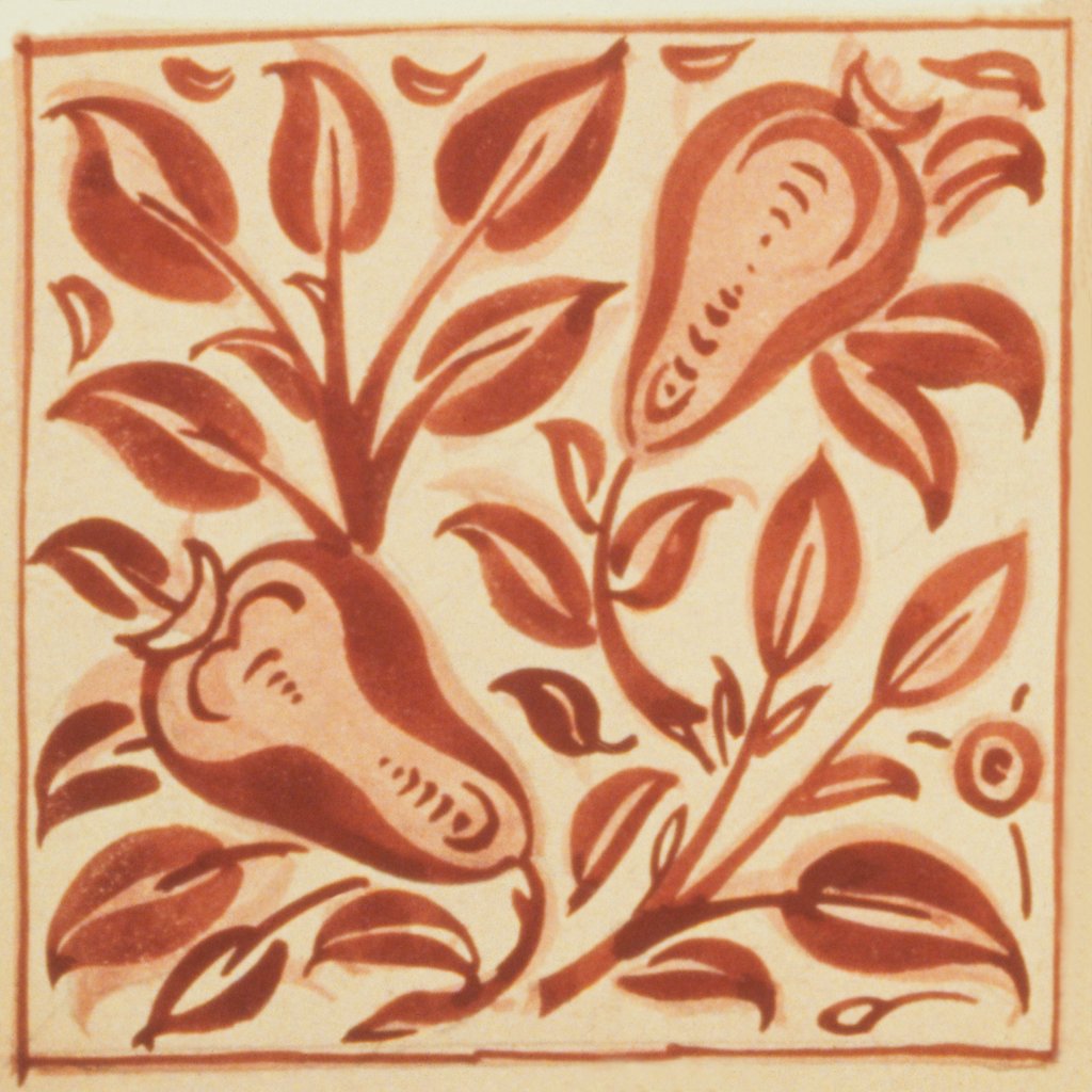 Detail of Design of tile by William de Morgan