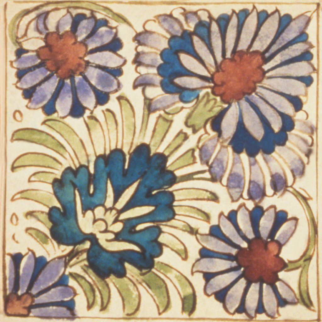 Detail of Design of tile by William de Morgan