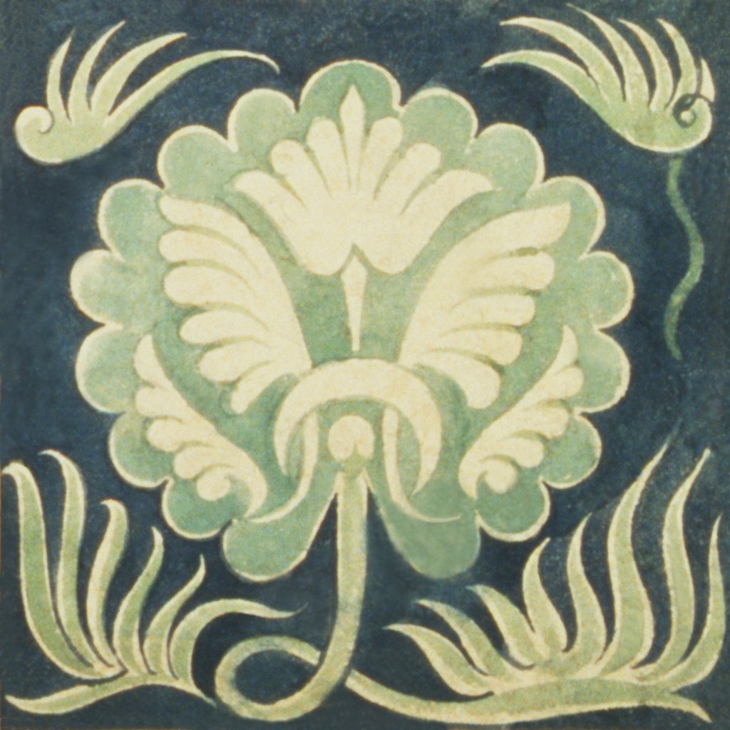 Detail of Design of tile by William de Morgan