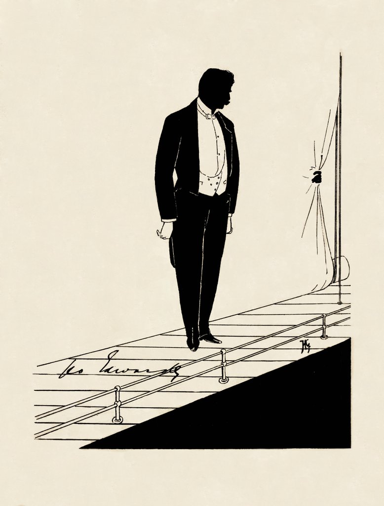 Detail of Silhouette of George Edwards by Anonymous