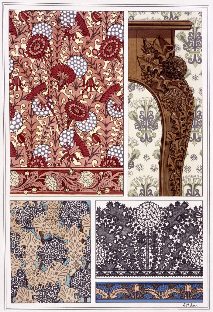 Detail of Dandelions by Eugène-Samuel Grasset