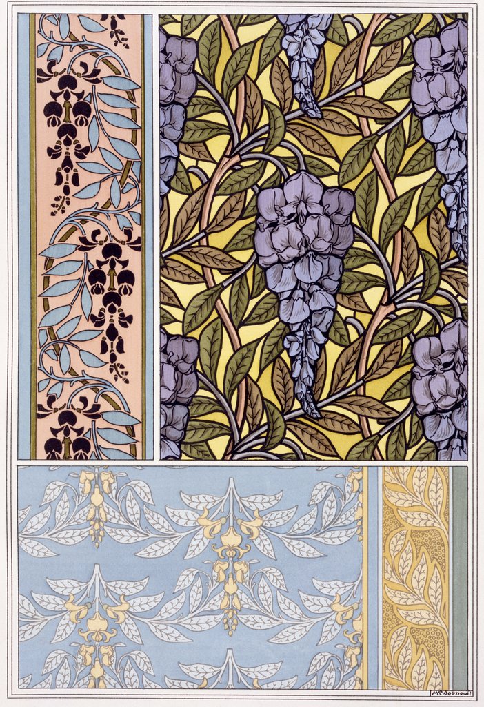 Detail of Glycine by Eugène-Samuel Grasset