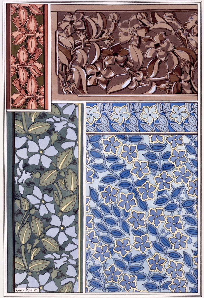 Detail of Perriwinkle by Eugène-Samuel Grasset