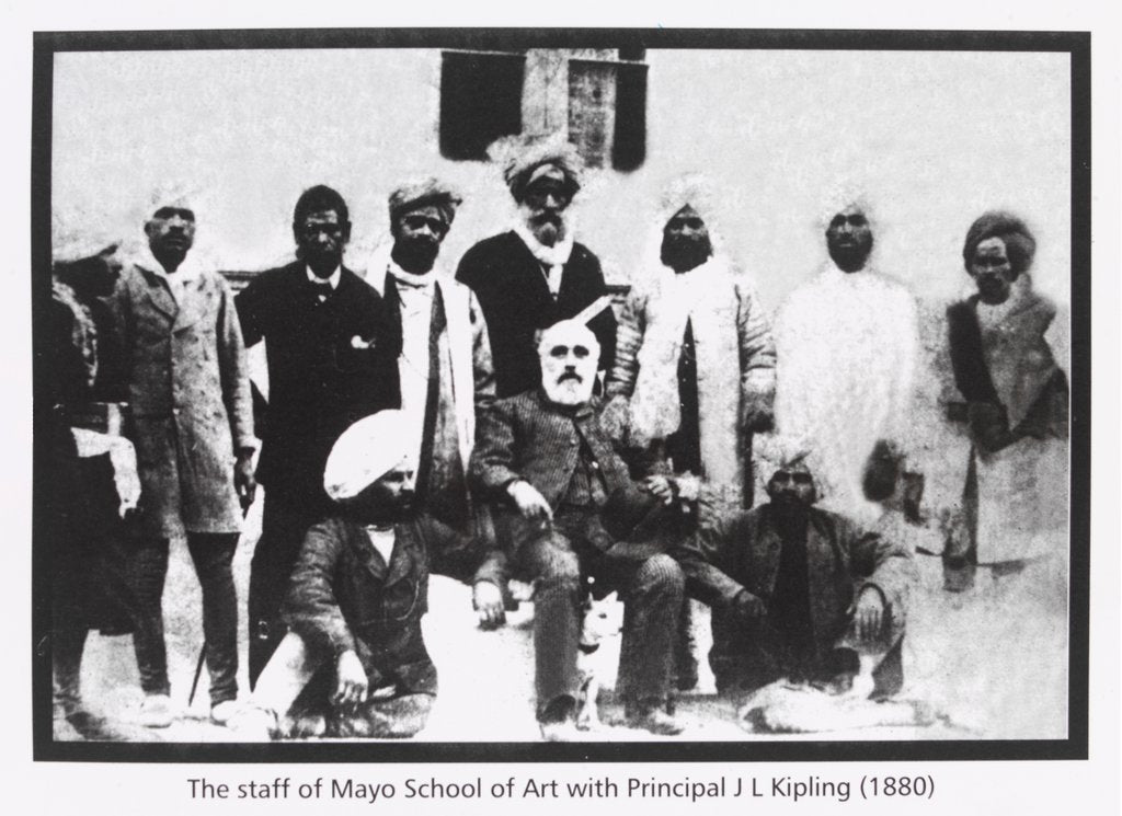 Detail of The Staff of Mayo School of Art, with Principal John Lockwood Kipling by Unknown