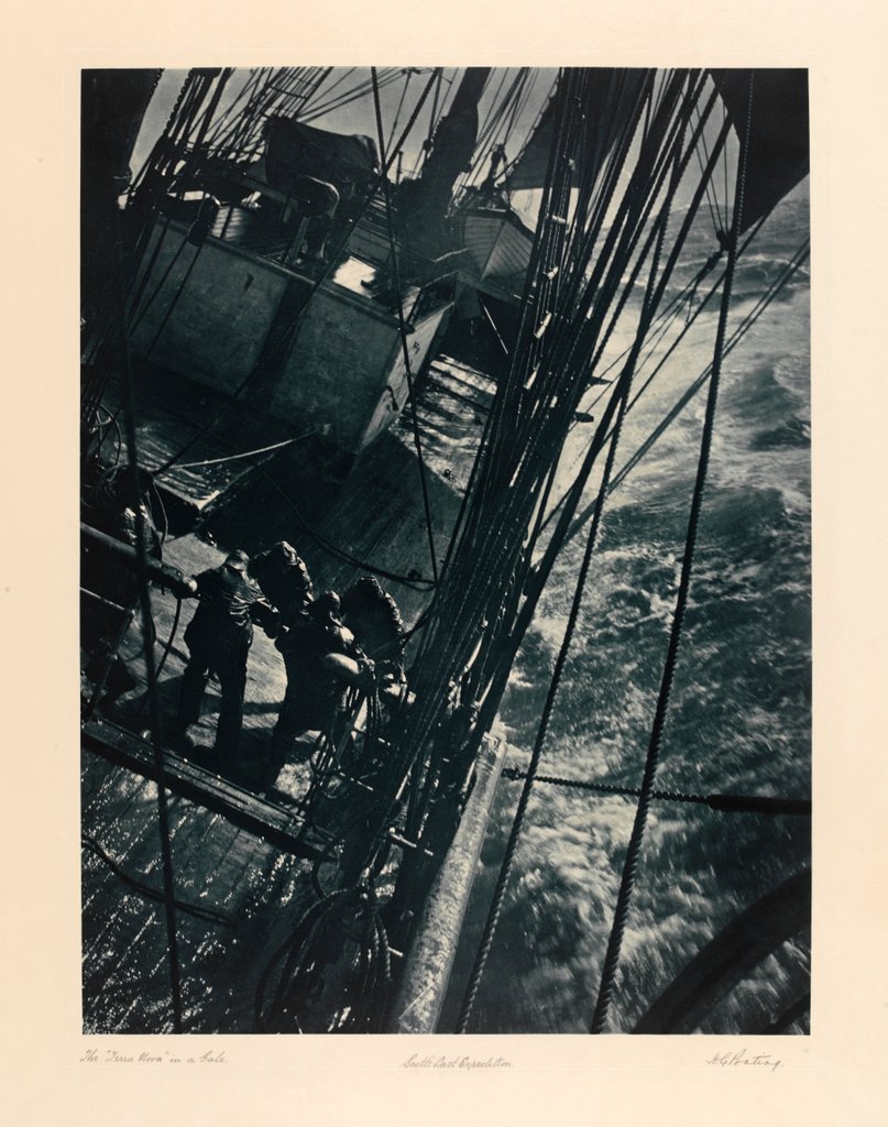 Detail of The Terra Nova in a Gale by Herbert George Ponting