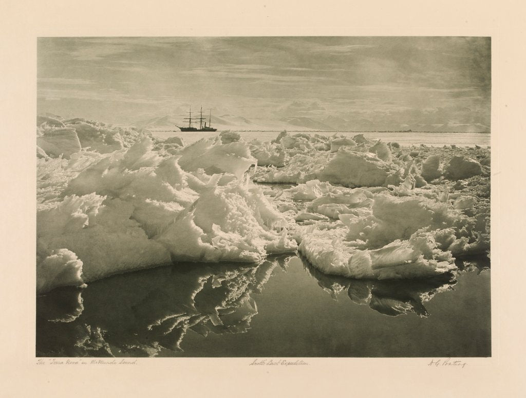 Detail of The Terra Nova in McMurdo Sound by Herbert George Ponting
